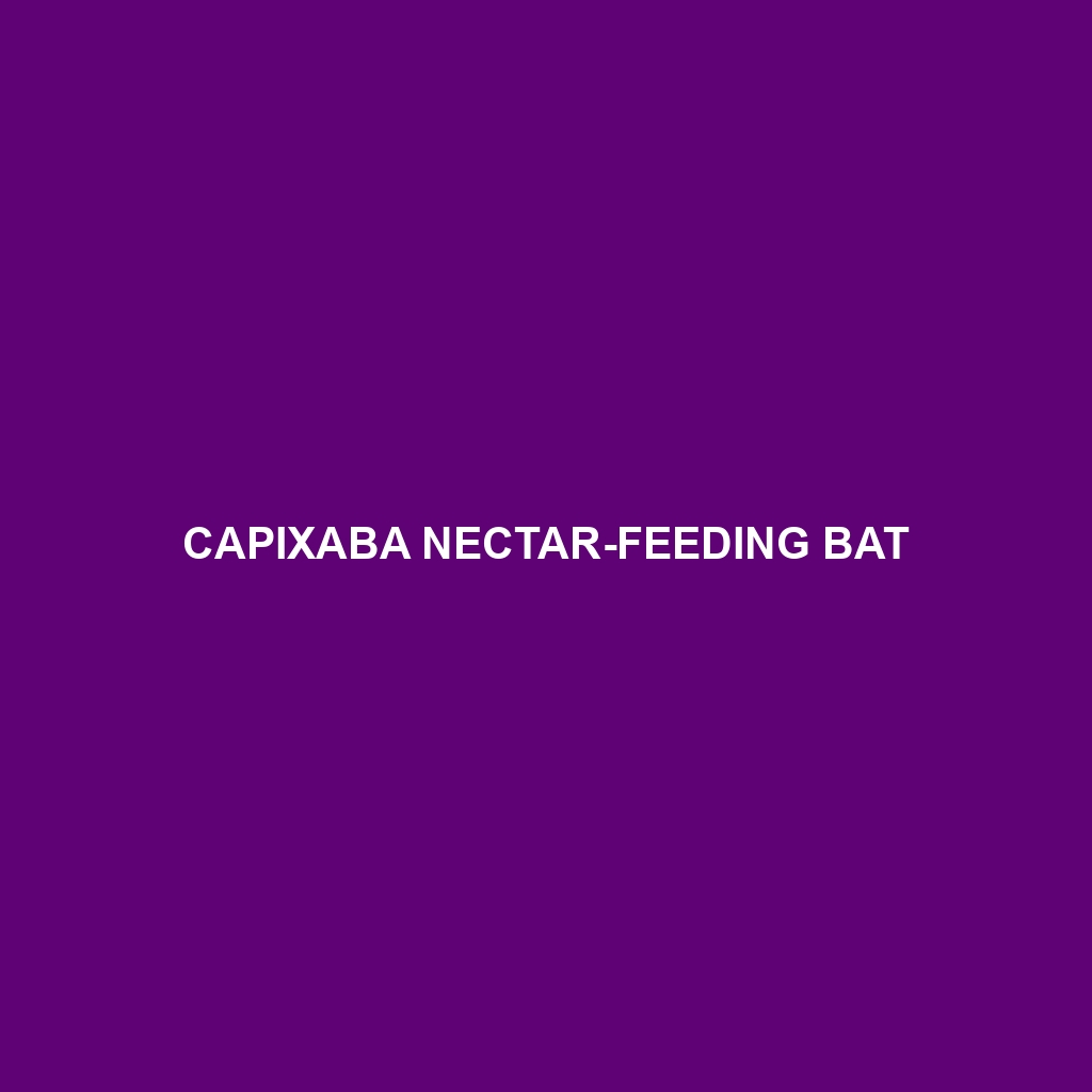 Capixaba Nectar-feeding Bat