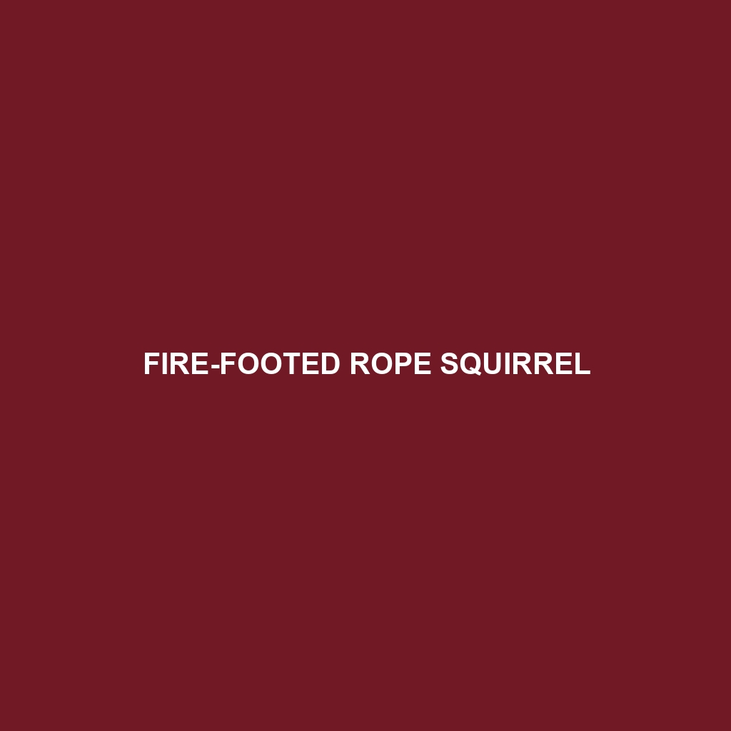 Fire-footed Rope Squirrel