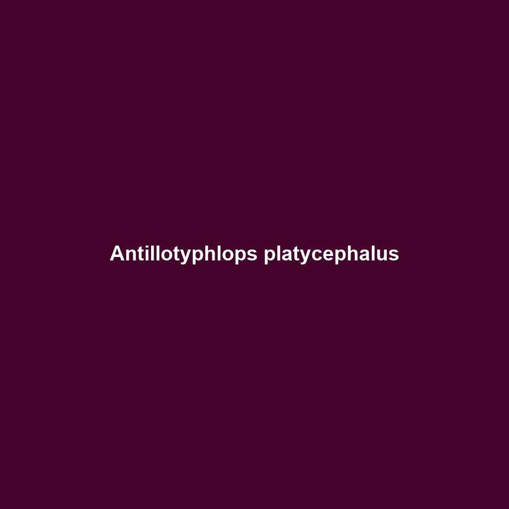 Antillotyphlops platycephalus