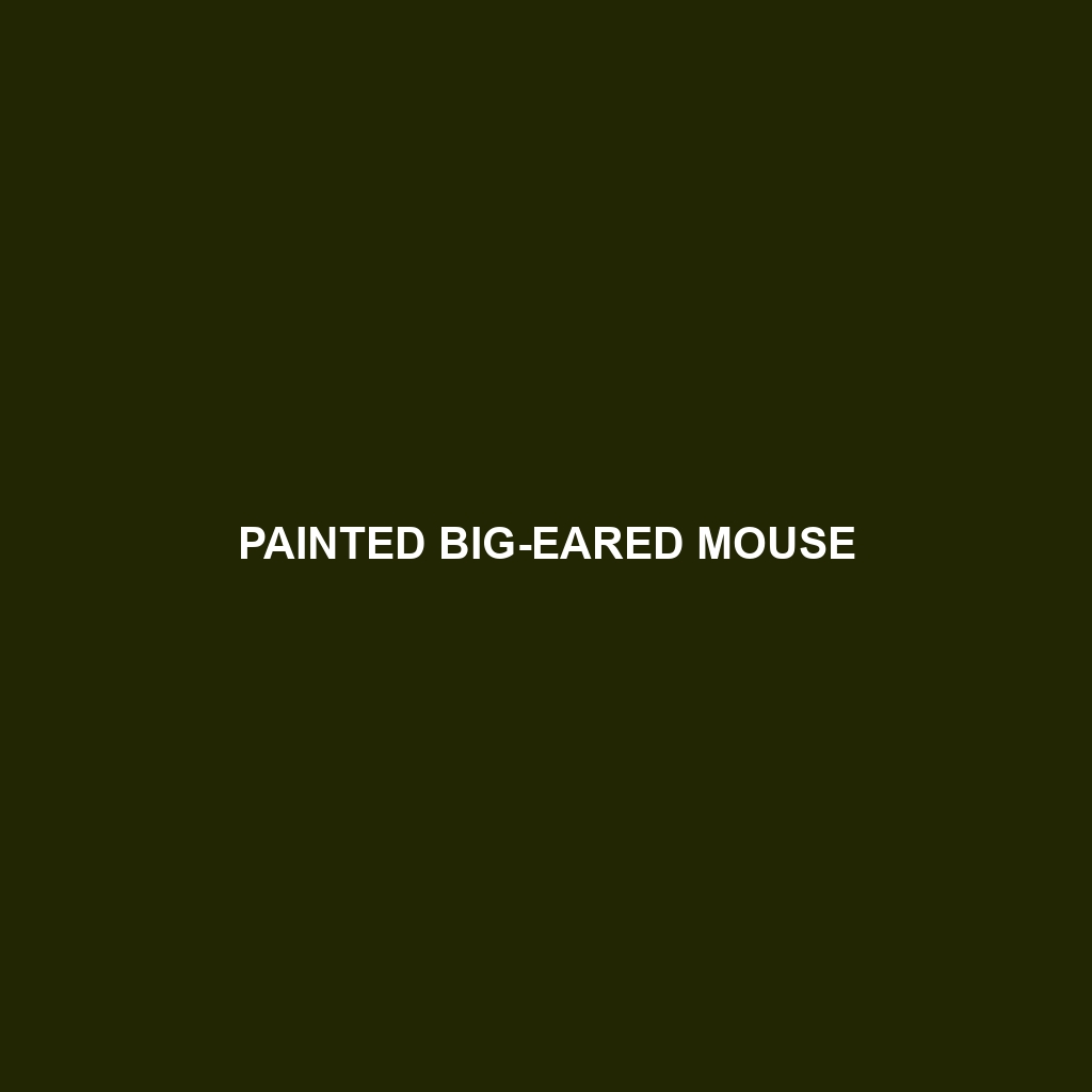 Painted Big-eared Mouse