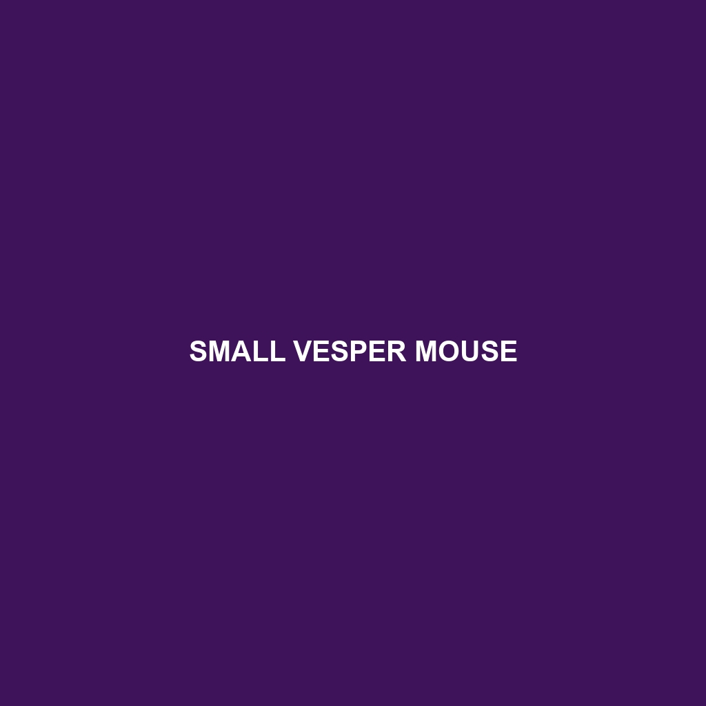 Andean Vesper Mouse