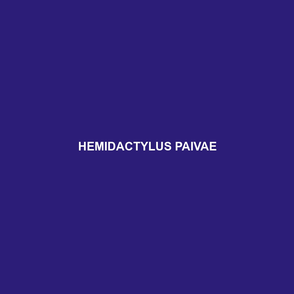 Hemidactylus paivae