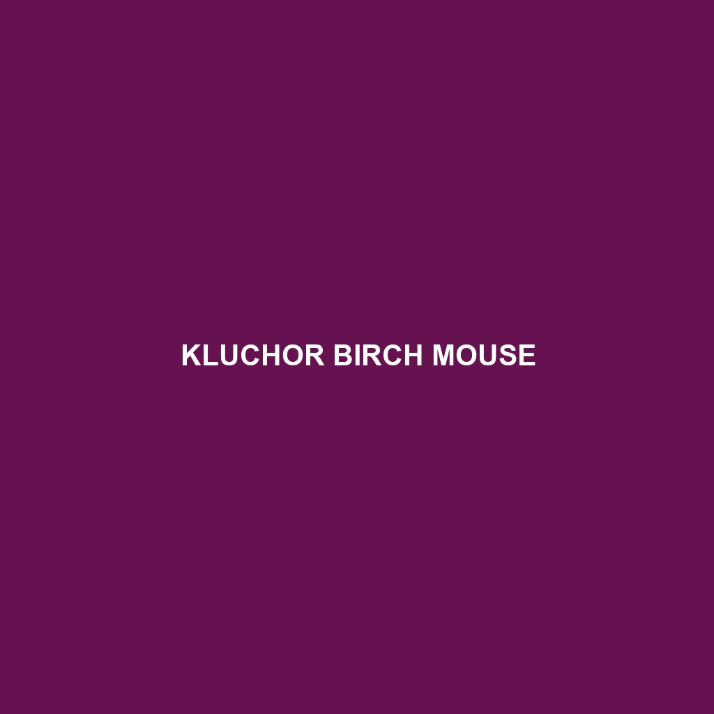 Kluchor Birch Mouse