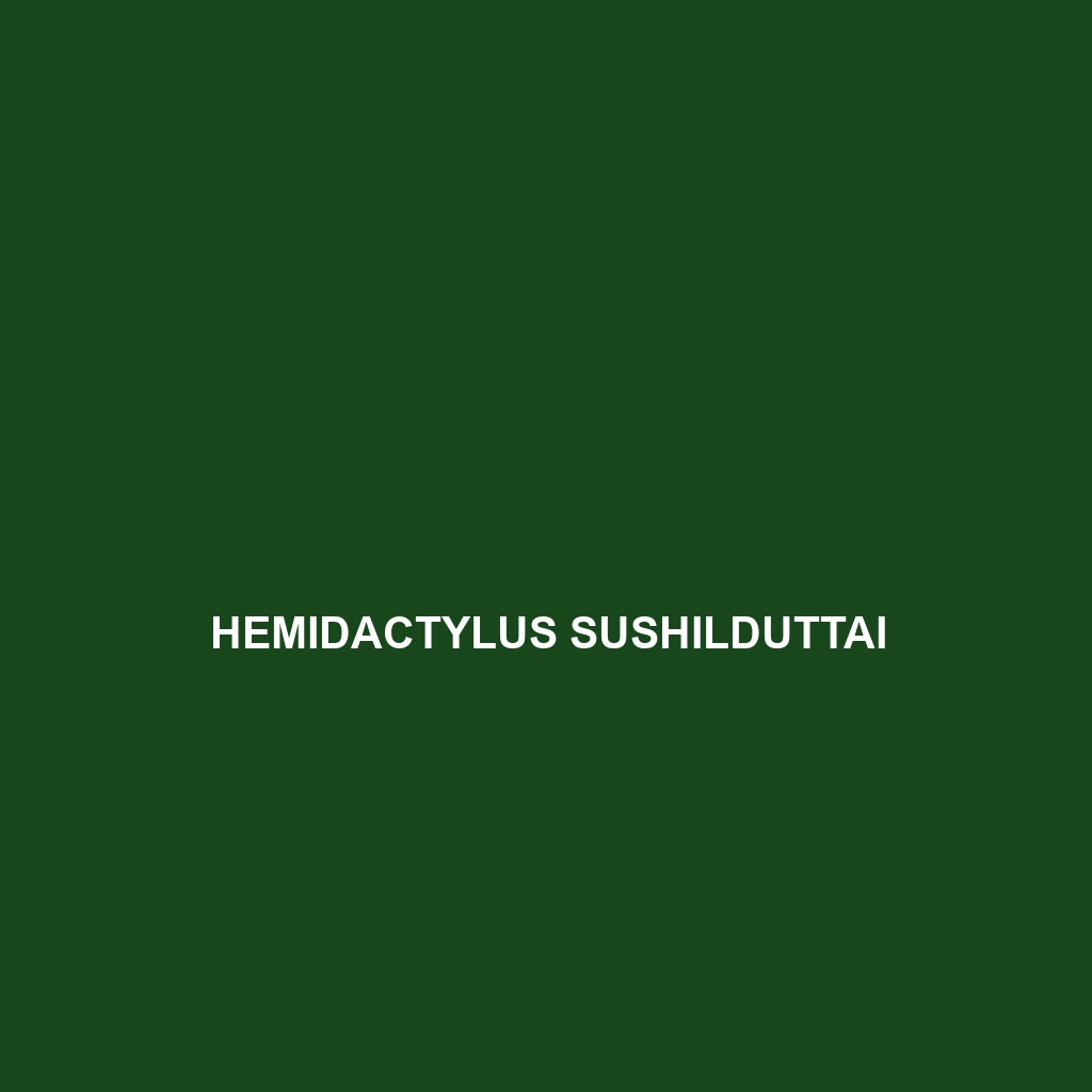 Hemidactylus sushilduttai