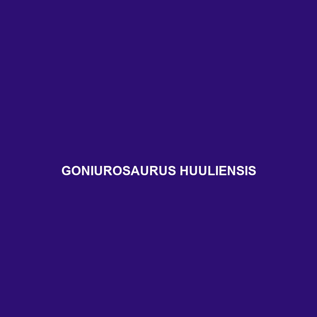 Goniurosaurus huuliensis