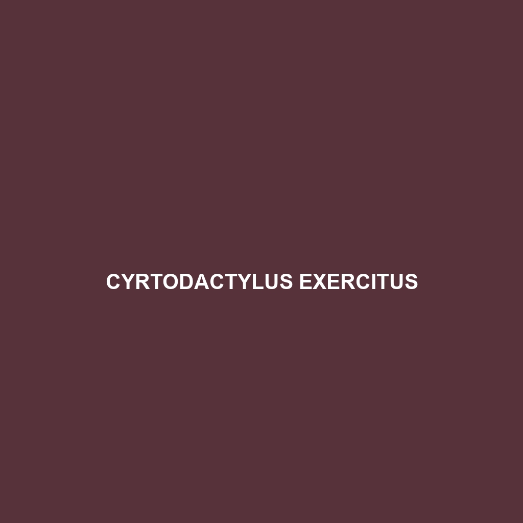 Cyrtodactylus exercitus