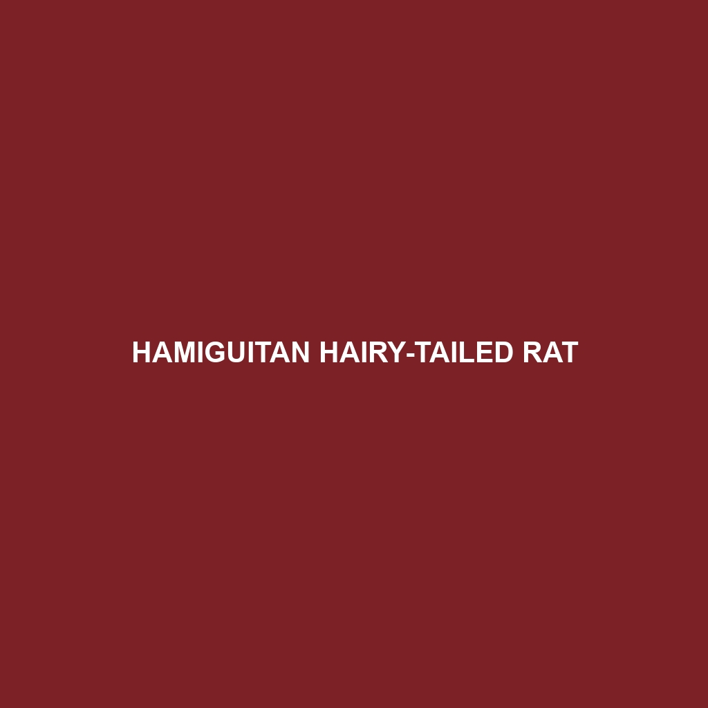 Hamiguitan Hairy-tailed Rat