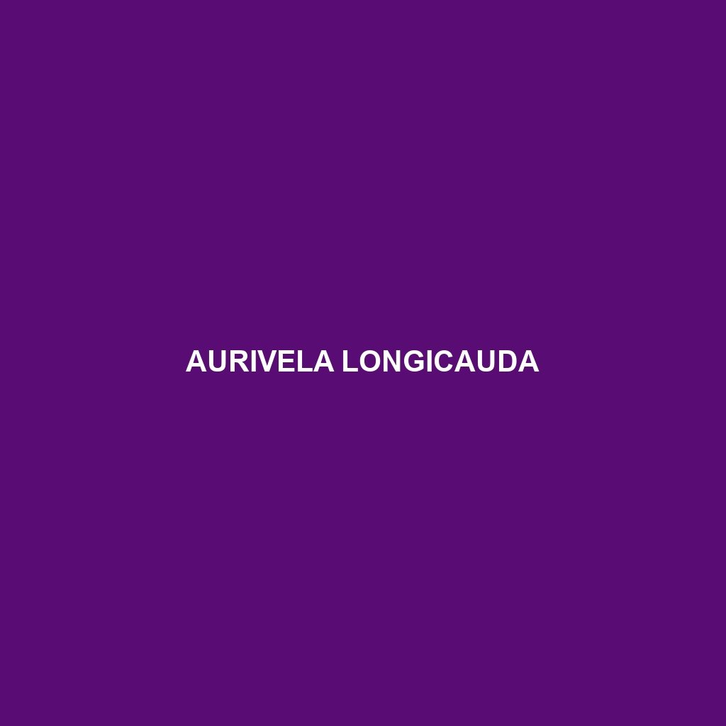 Aurivela longicauda