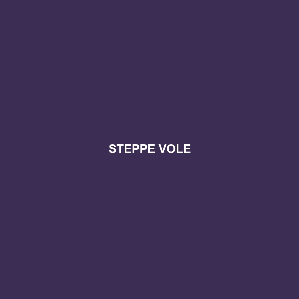 Steppe Vole