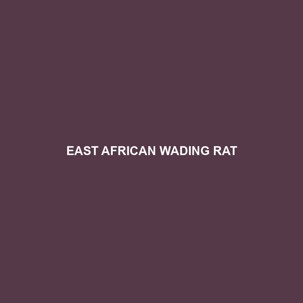 East African Wading Rat