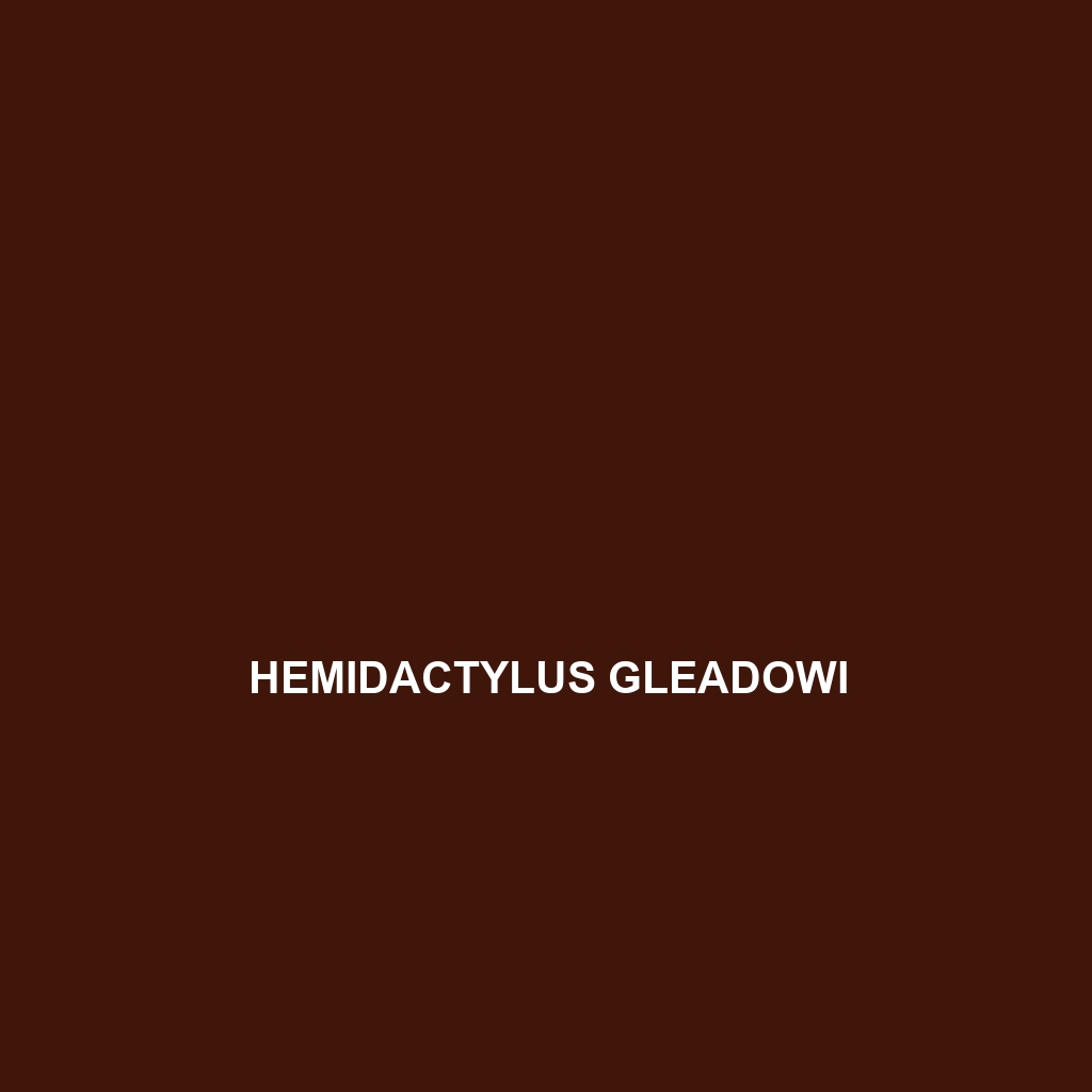 Hemidactylus gleadowi