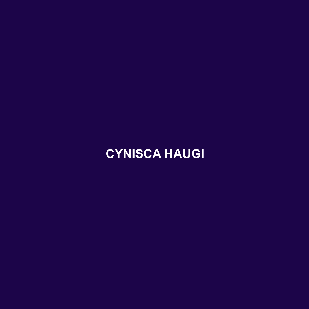 Cynisca haugi