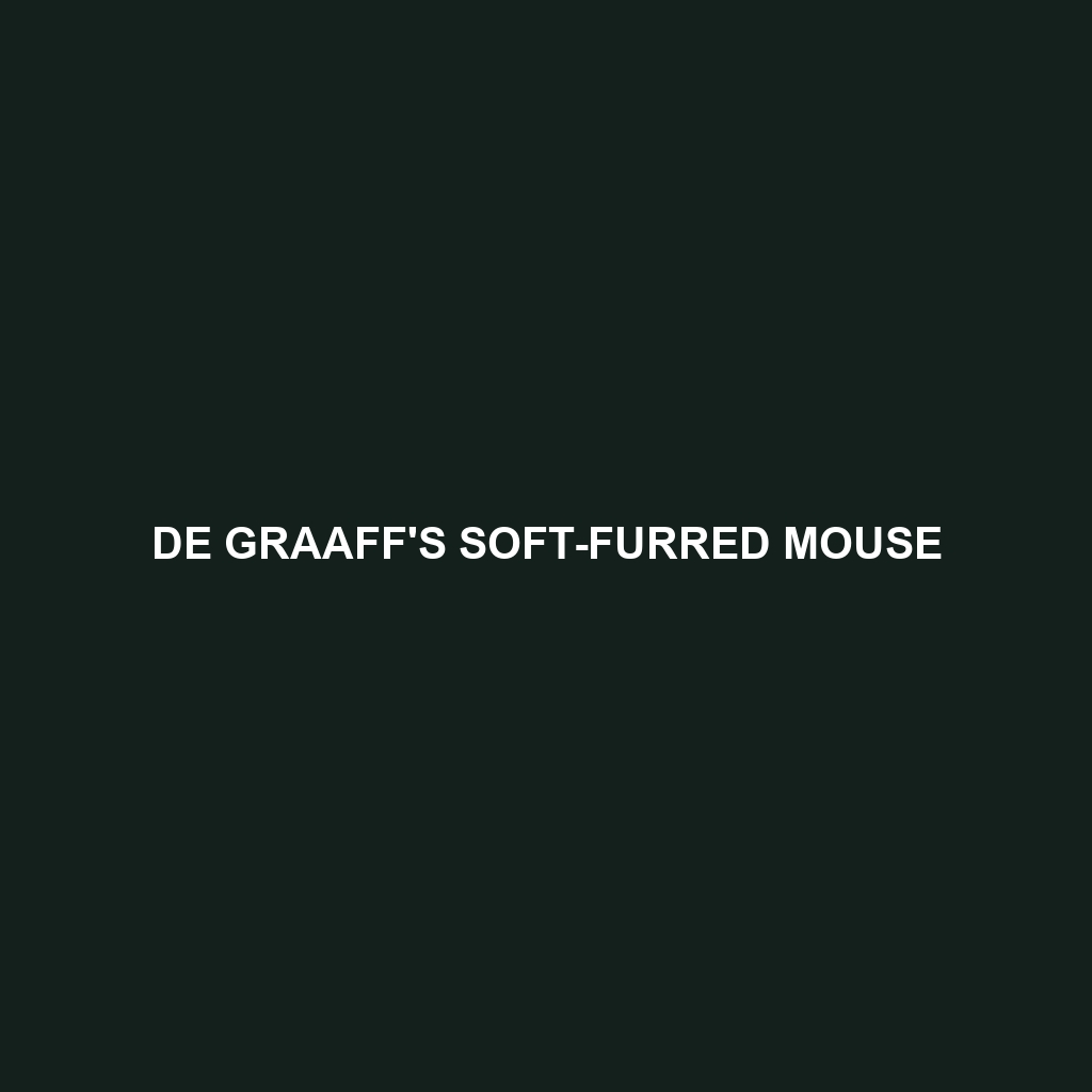 De Graaff's Soft-furred Mouse