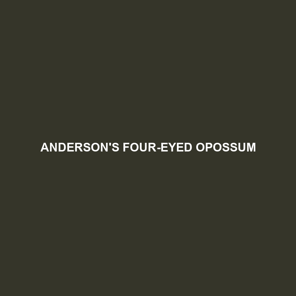 Anderson's Four-eyed Opossum