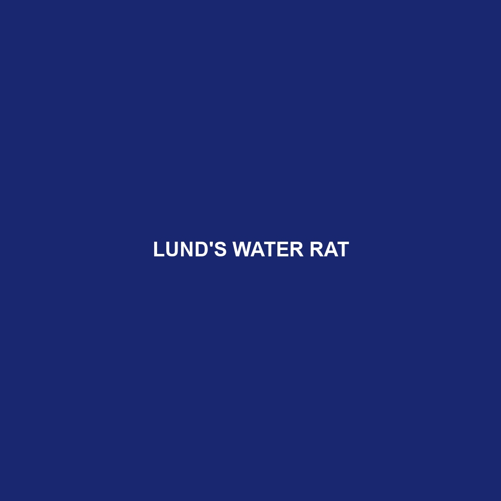 Lund's Water Rat