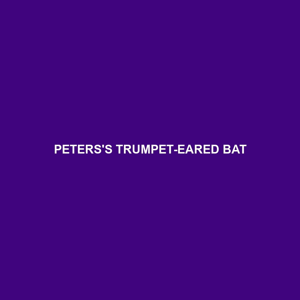 Peters's Trumpet-eared Bat