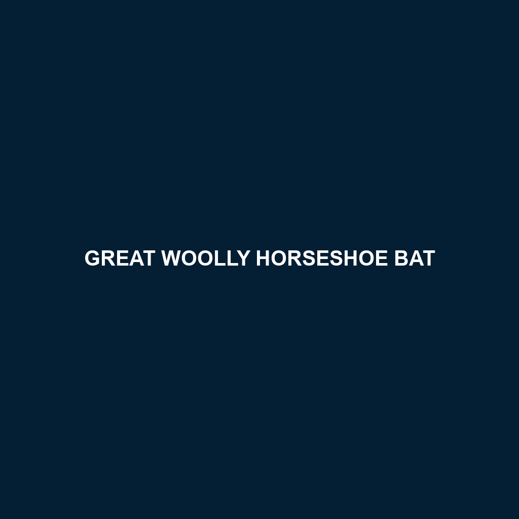 Great Woolly Horseshoe Bat