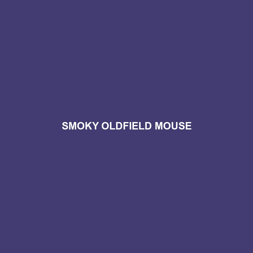 Smoky Oldfield Mouse