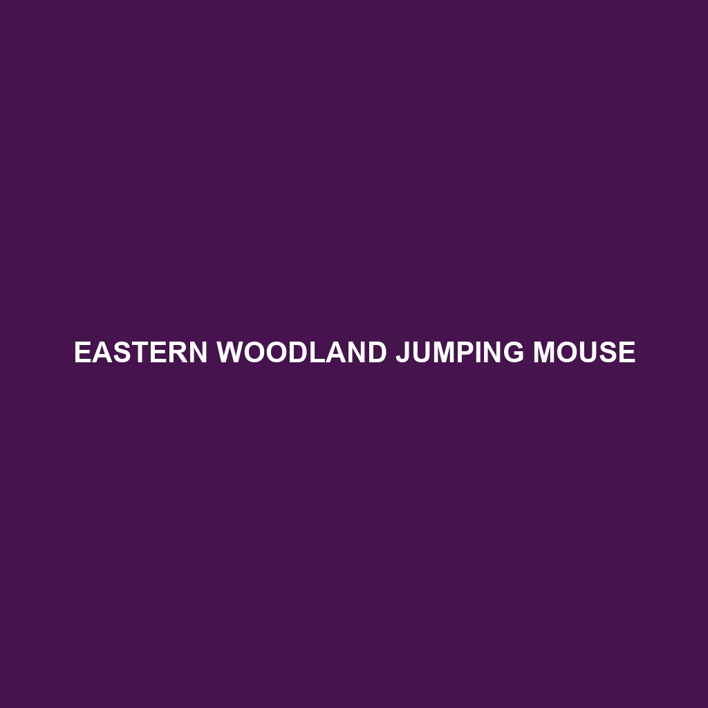 Eastern Woodland Jumping Mouse