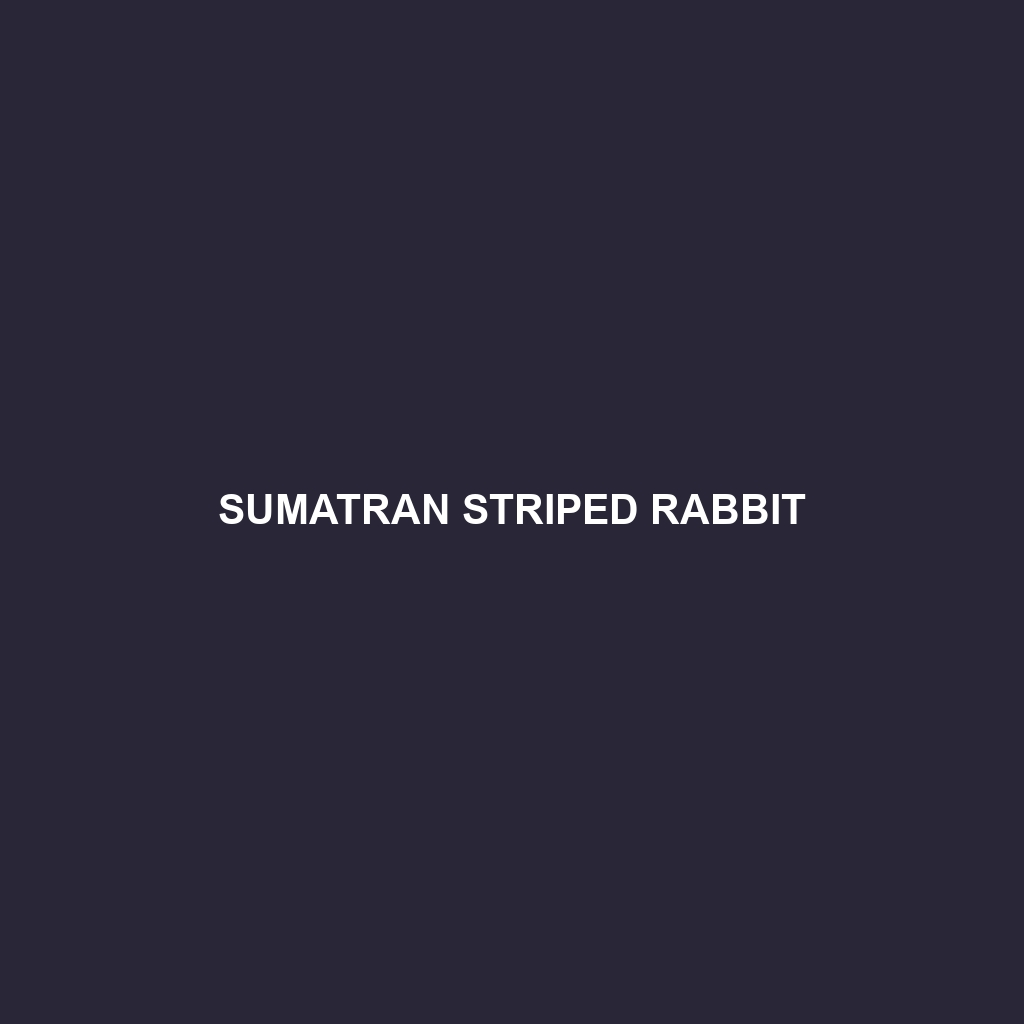 Sumatran Striped Rabbit