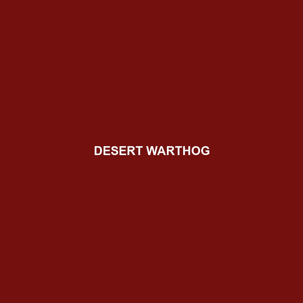 Desert Warthog