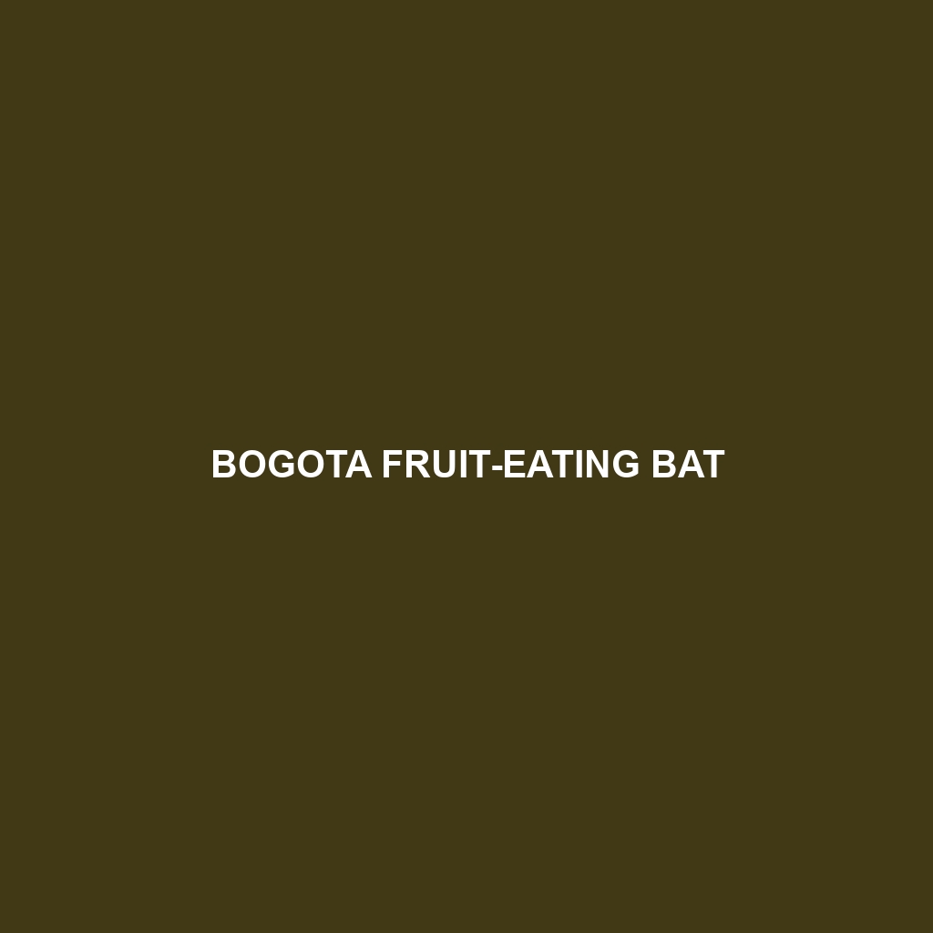 Bogota Fruit-eating Bat