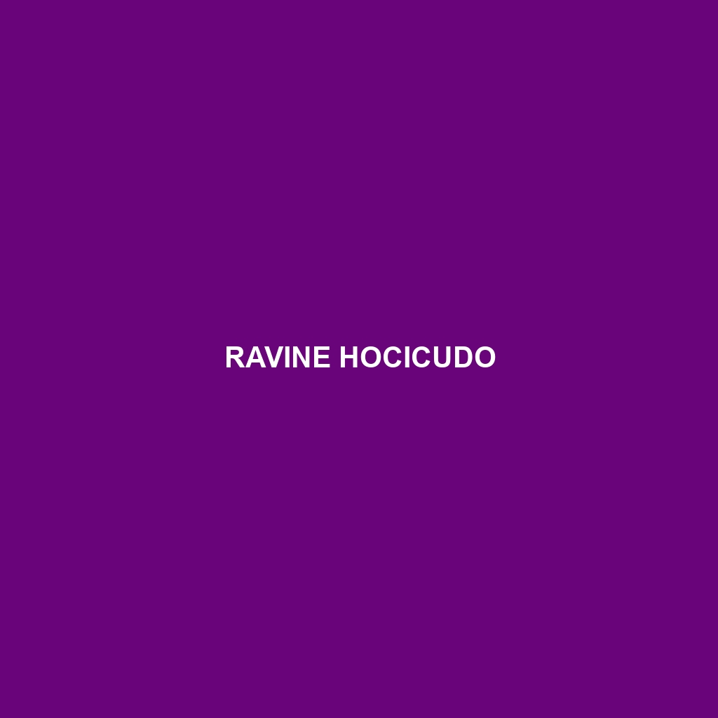 Ravine Hocicudo