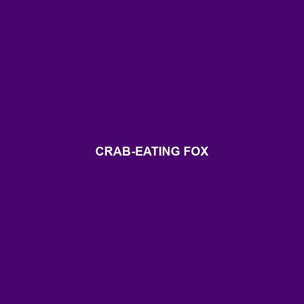 Crab-eating Fox