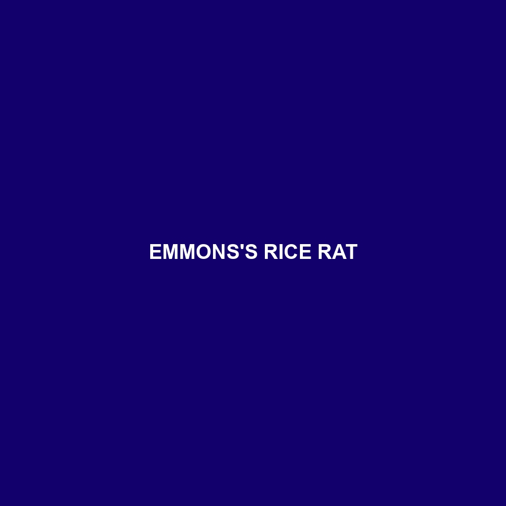 Emmons's Rice Rat