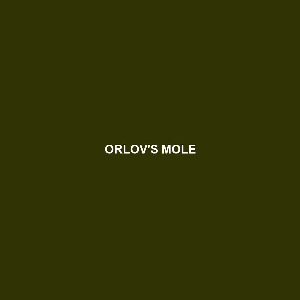 Orlov's Mole