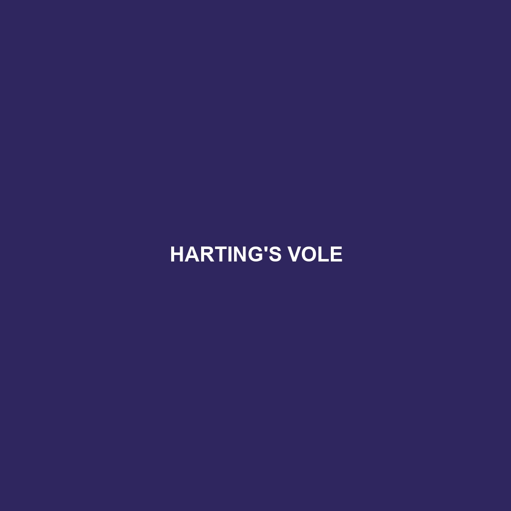 Harting's Vole