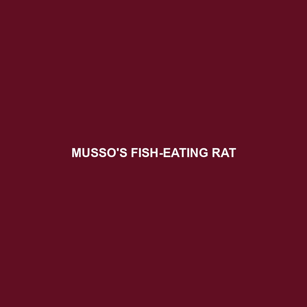 Musso's Fish-eating Rat