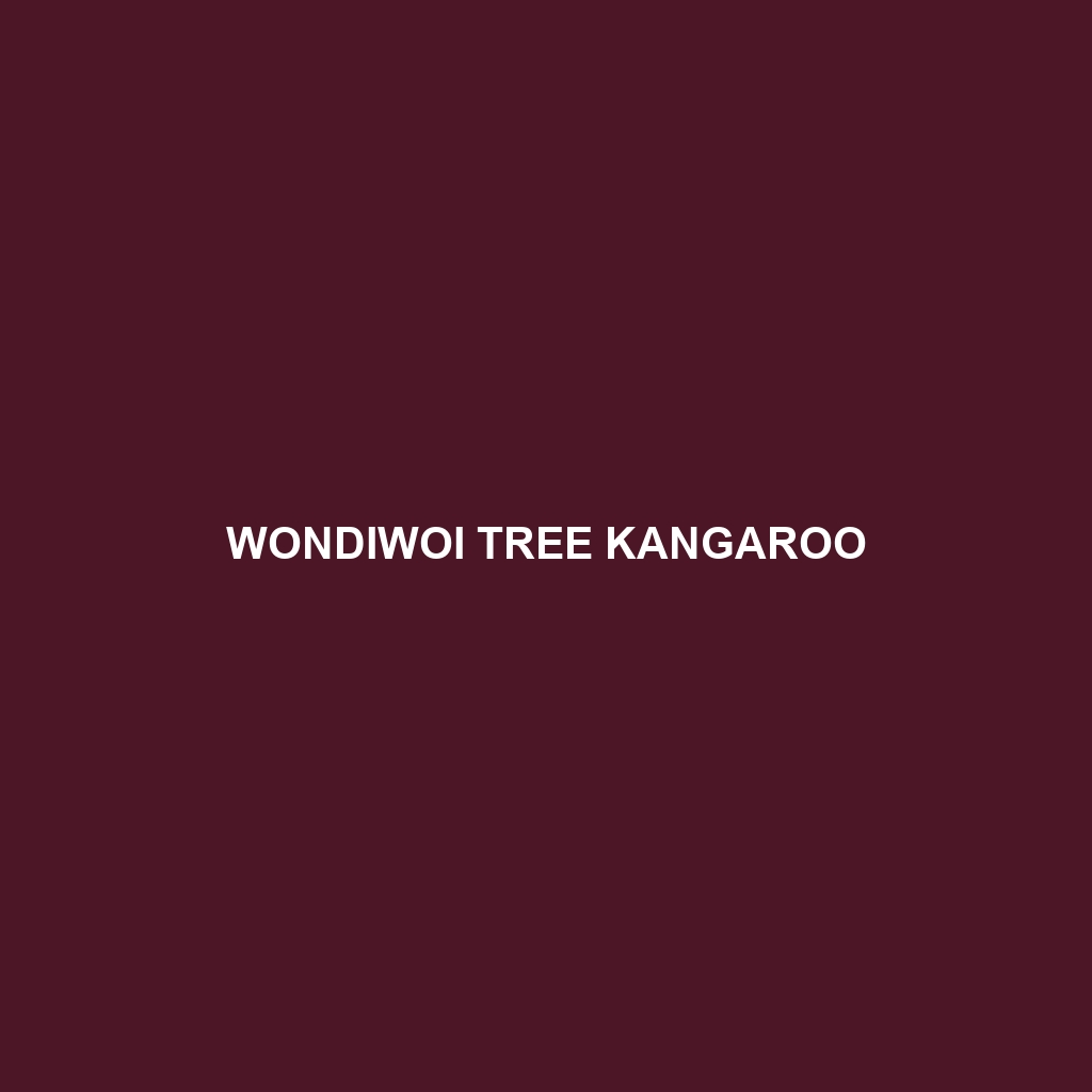 Wondiwoi Tree Kangaroo