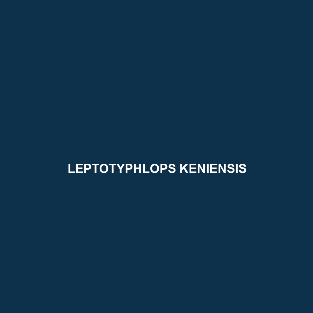 Leptotyphlops keniensis