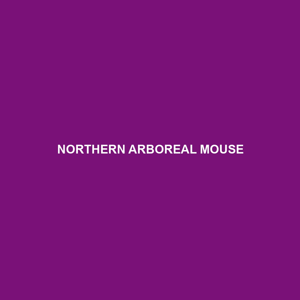 Northern Arboreal Mouse