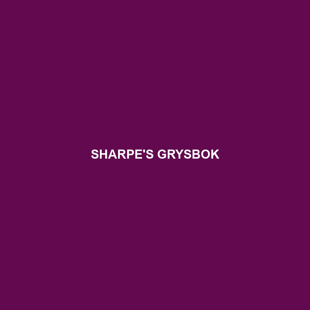 Sharpe's Grysbok