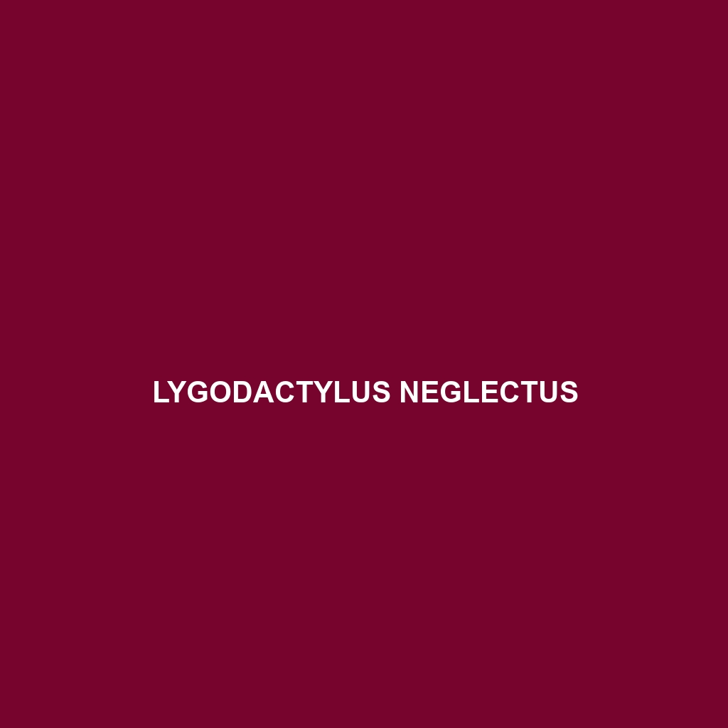 Lygodactylus neglectus