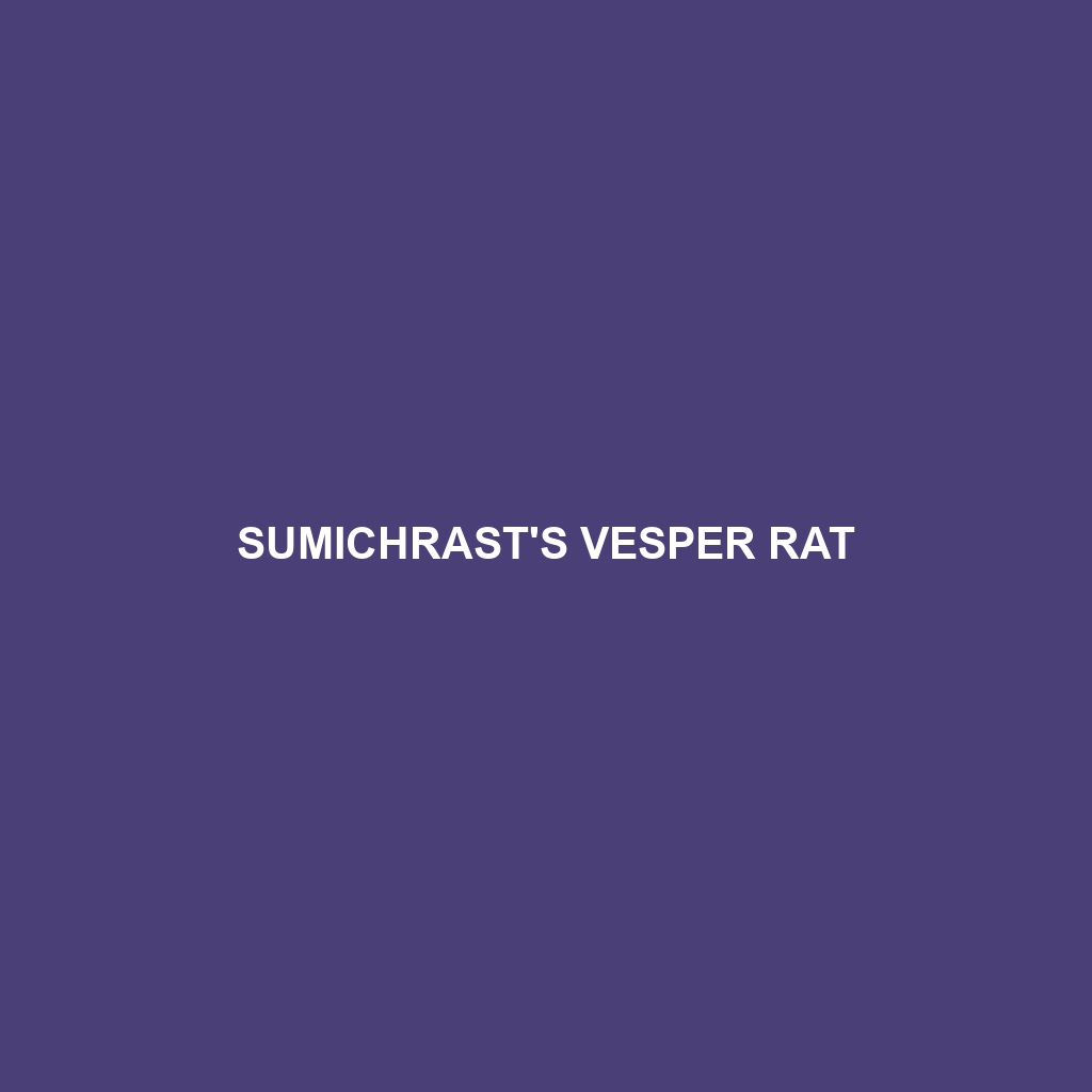 Sumichrast's Vesper Rat