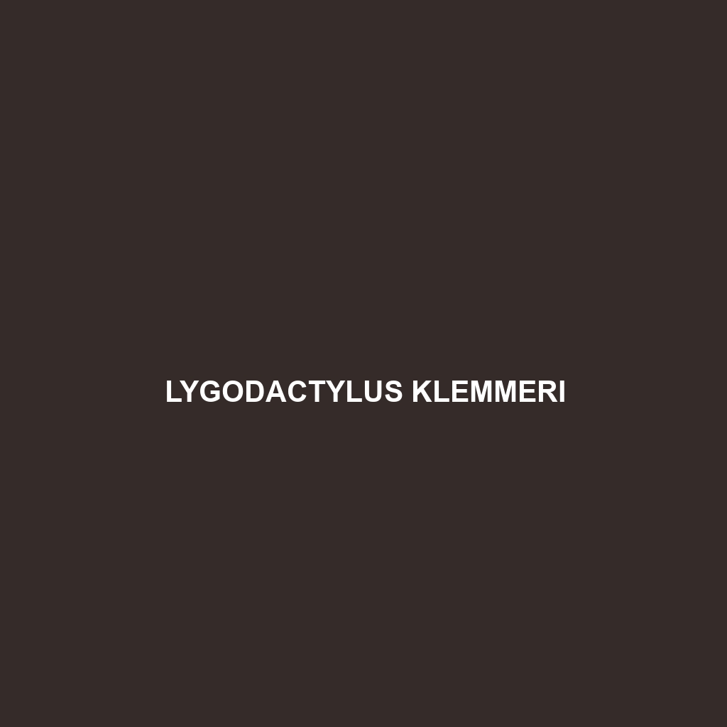 Lygodactylus klemmeri