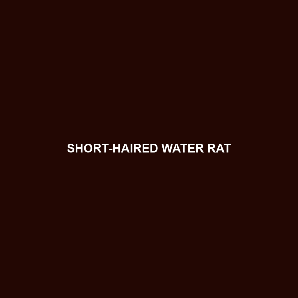 Short-haired Water Rat