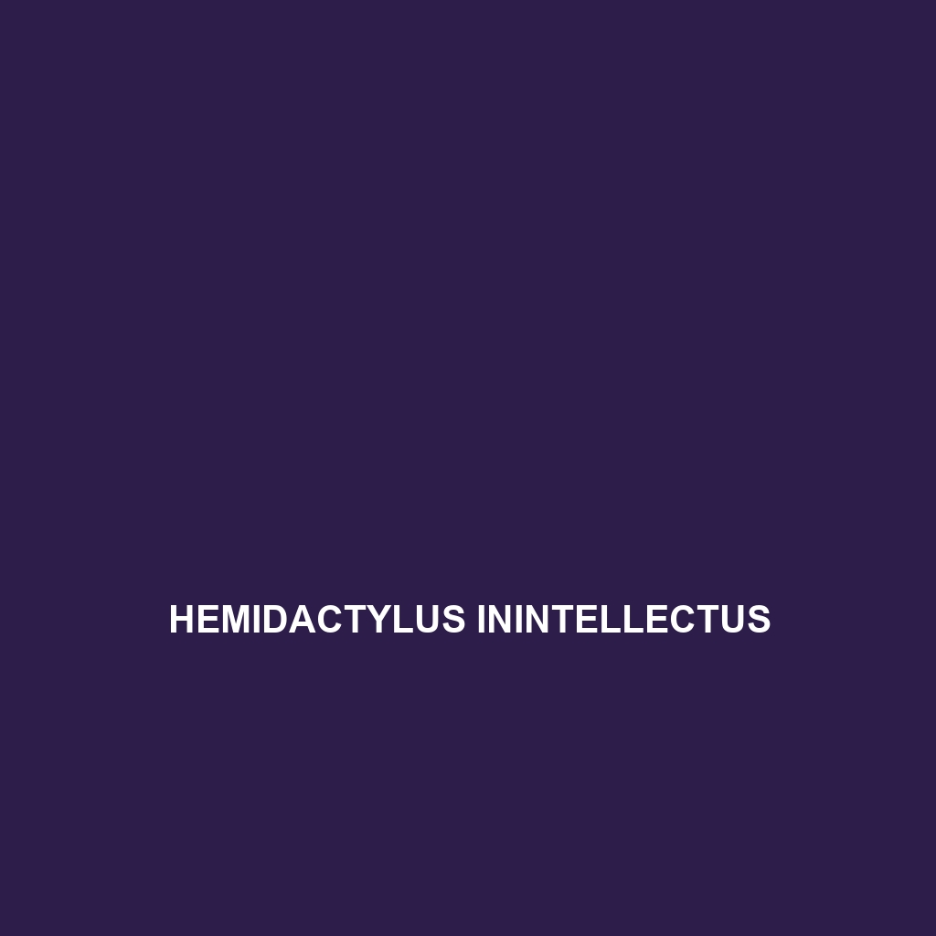 Hemidactylus inintellectus