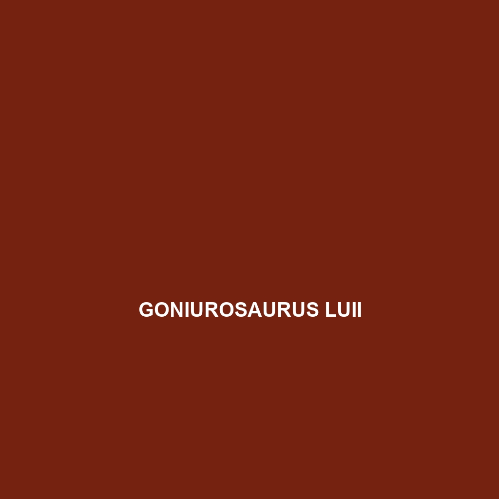 Goniurosaurus luii