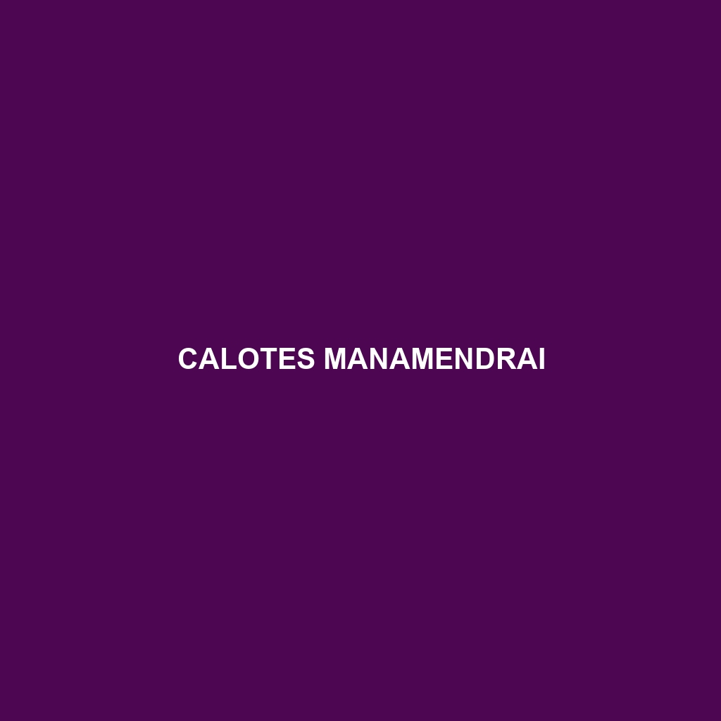 Calotes manamendrai