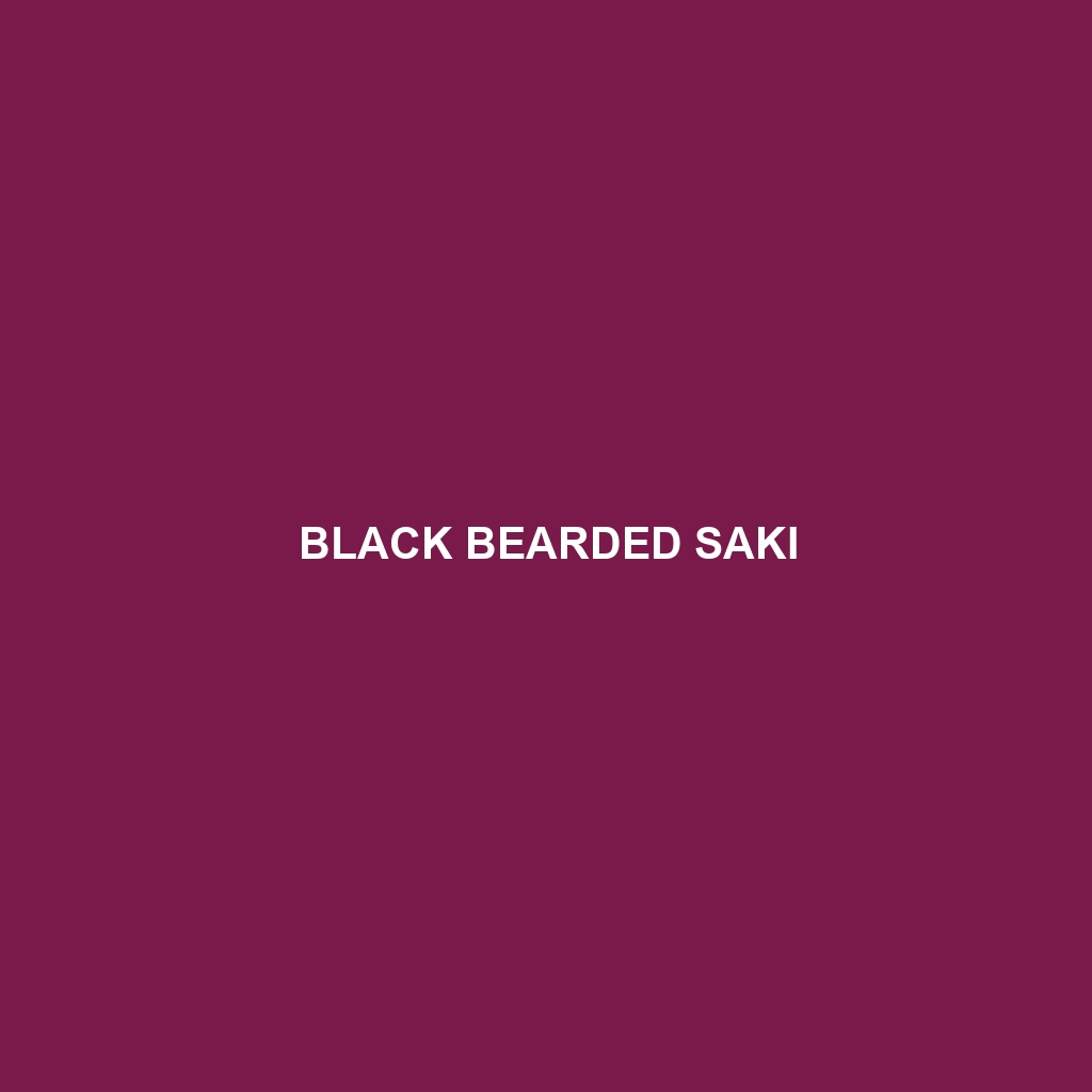 Black Bearded Saki