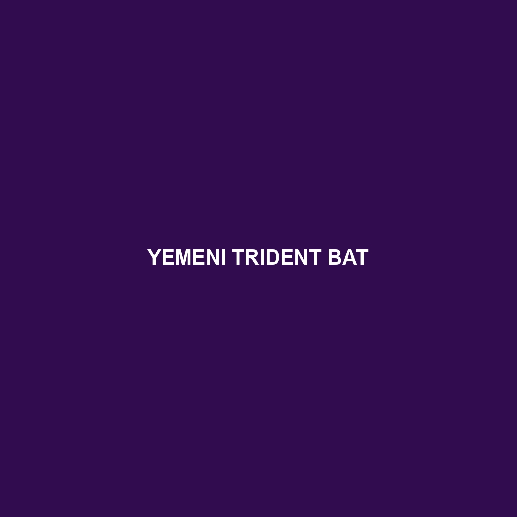 Persian Trident Bat