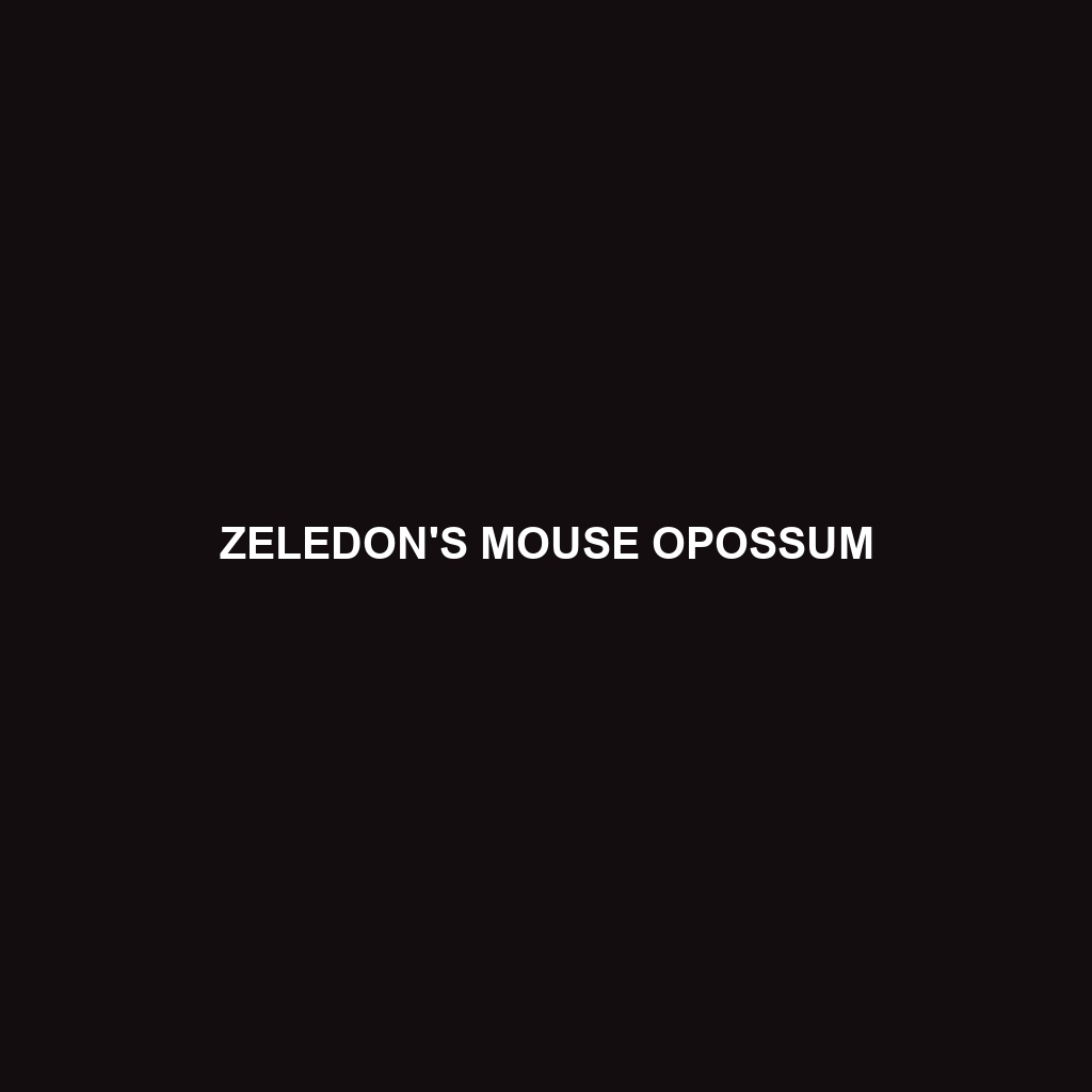 Zeledon's Mouse Opossum