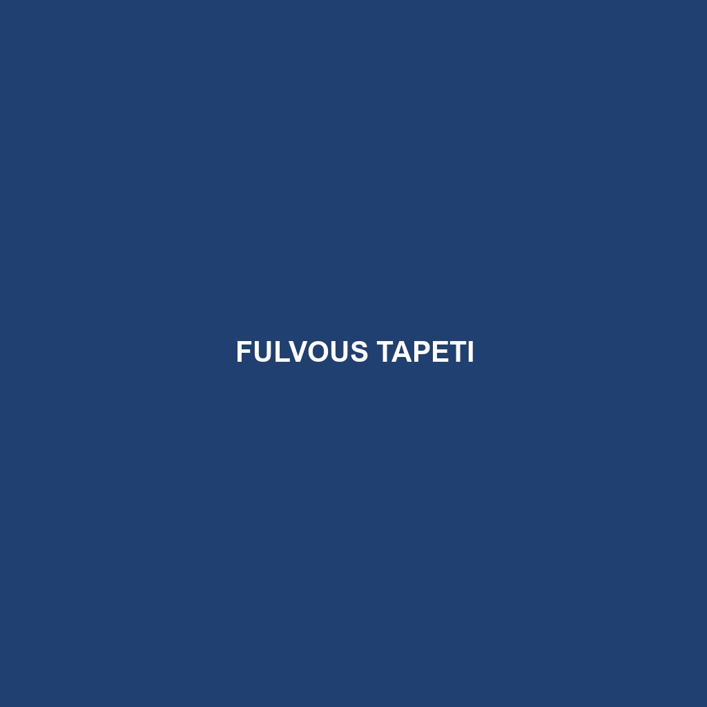 Fulvous Tapeti