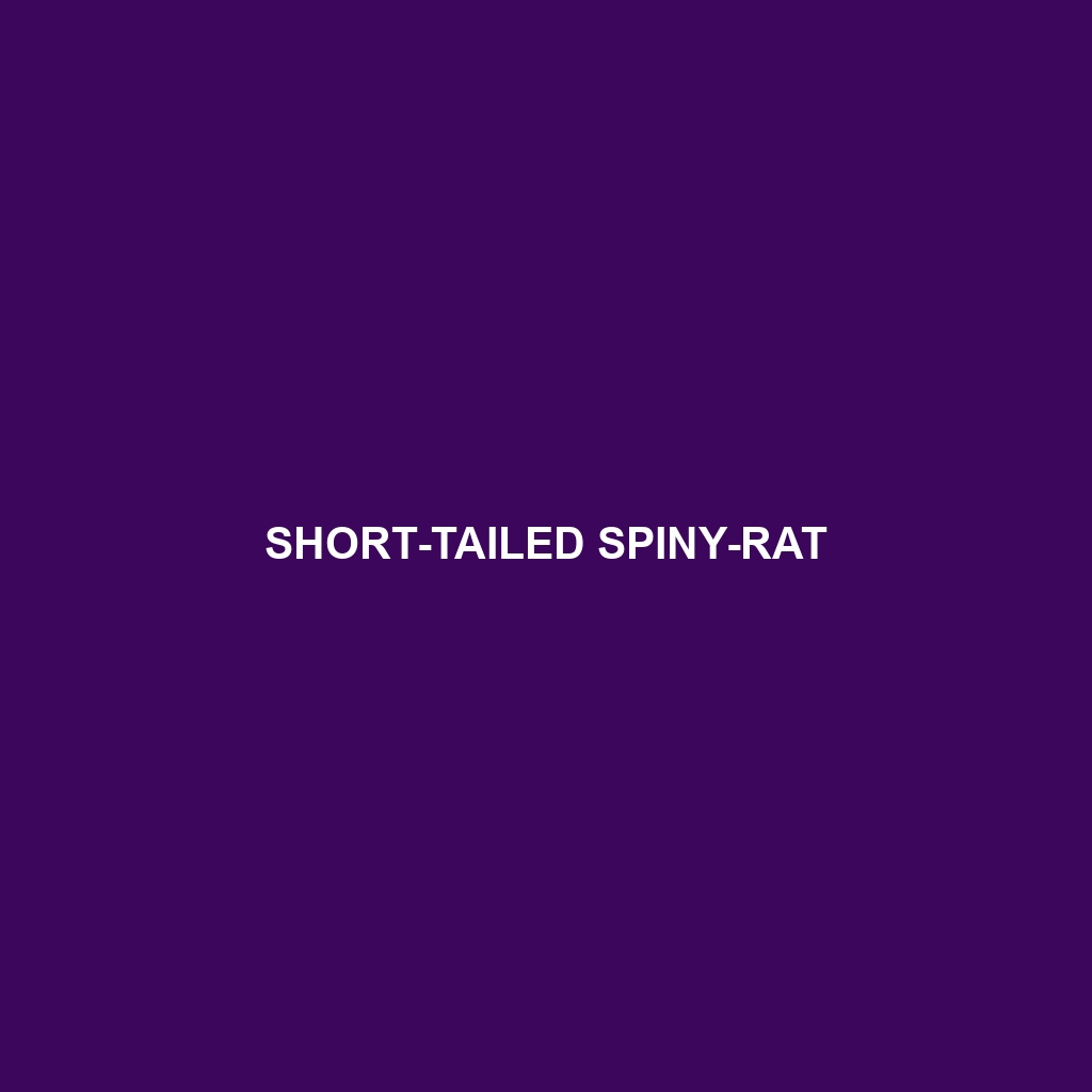 Short-tailed Spiny-rat