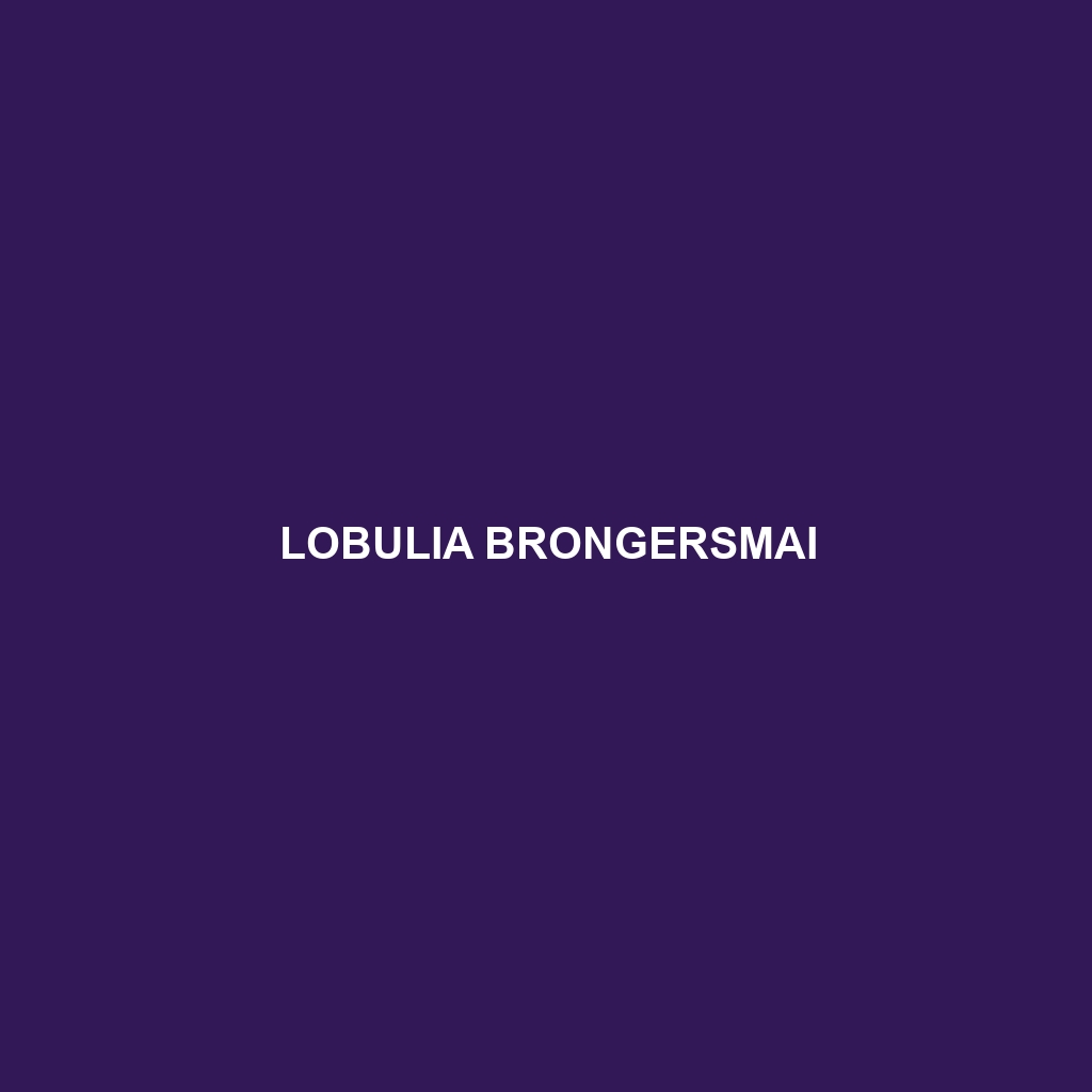 Lobulia brongersmai