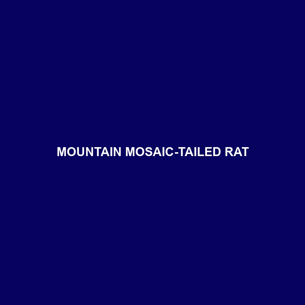 Mountain Mosaic-tailed Rat